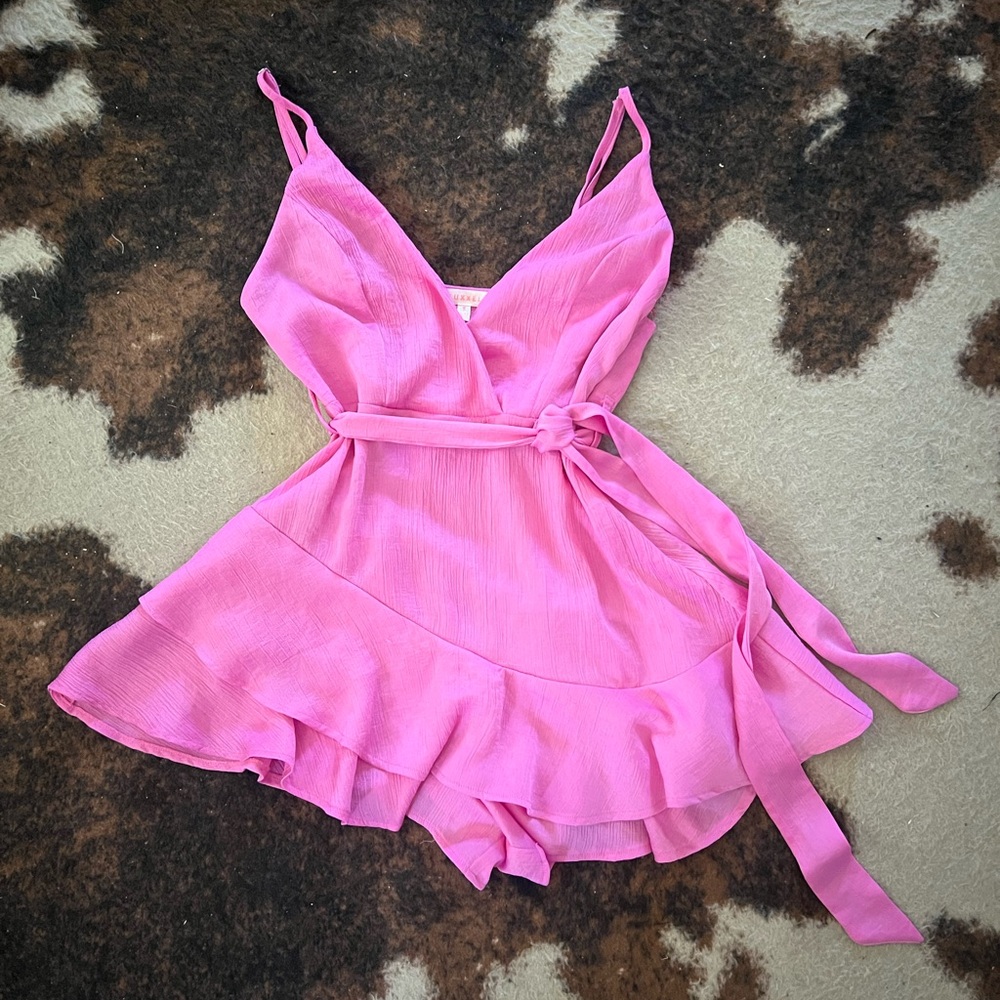 Luxxel Vibrant Pink Mini Dress